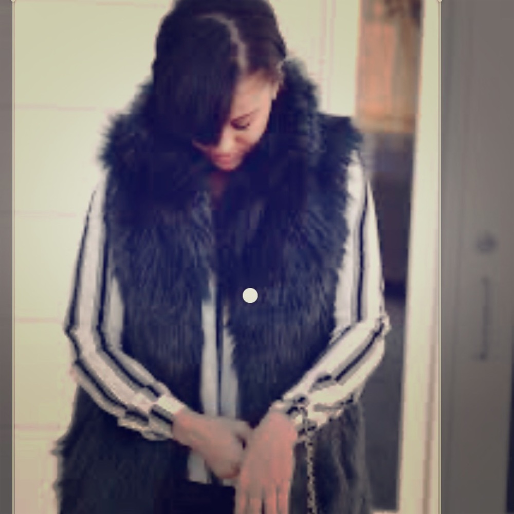 Faux fur vest